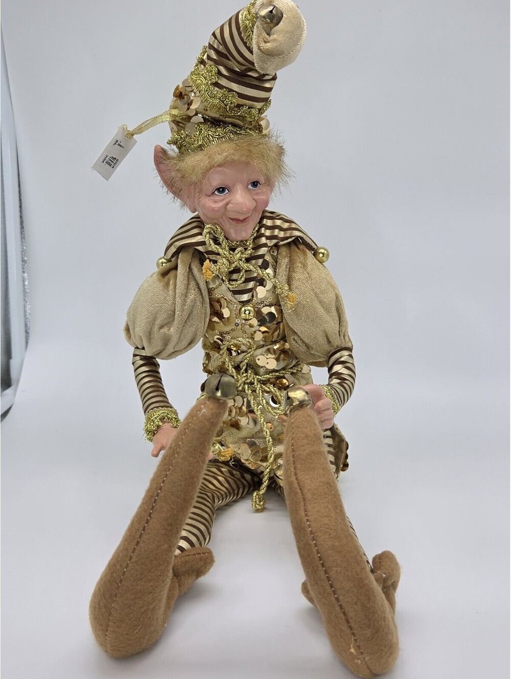 Robert Stanley Christmas Home Collection 28” Poseable Elf Jester